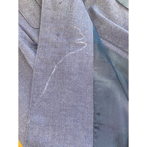 USAF Air Force Mens Staff Sergeant Blue Wool Military Uniform Jacket 40L Vintage - Picture 9 of 12